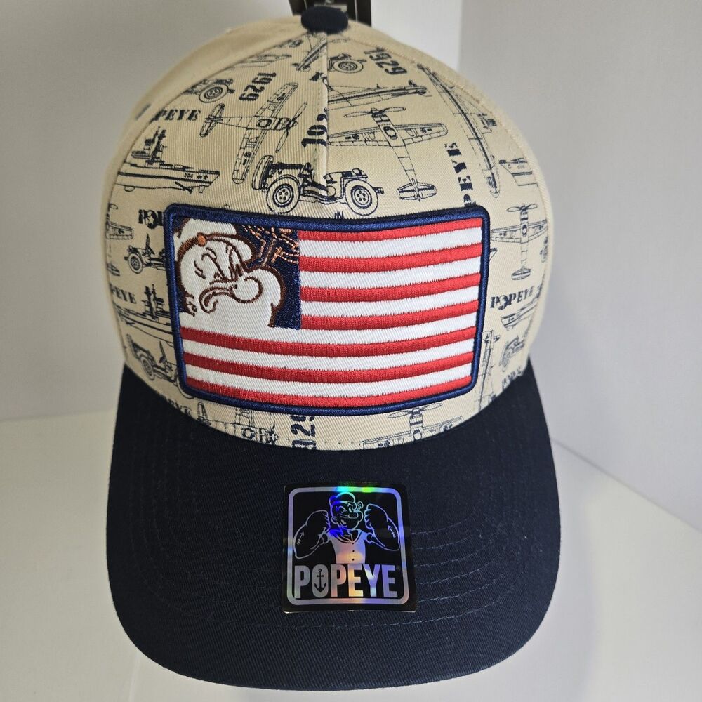 Popeye The Sailor Man "4350 District" Snapback Hat – Brand New with Tags!